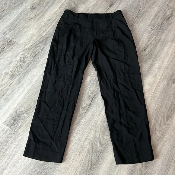 🏁 Club Monaco black straight leg pants size 00 - Picture 2 of 9
